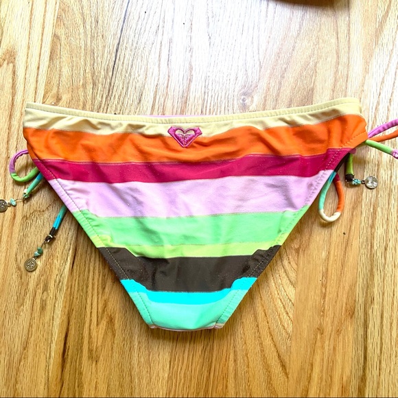 ROXY Colorful Rainbow Striped Bikini - Picture 8 of 12